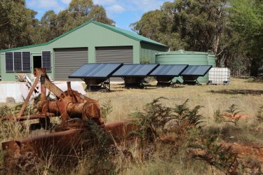 The solar-powered water makers are being trialled at homes and farms in remote communities.