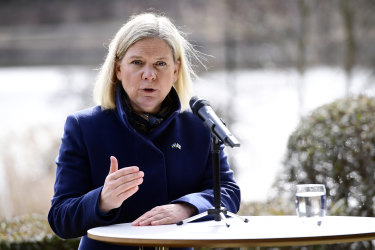 The countries would likely apply in time for NATO’s gathering in June, Swedish Prime Minister Magdalena Andersson said.