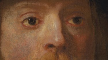 In the ultra-high definition image captured by Amsterdam’s Rijksmuseum, you can see the white flecks and aged cracked in the eyes of the painting’s hero, Captain Frans Banninck Cocq.