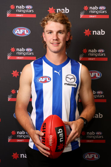 North Melbourne draftee Jason Horne-Francis was the first pick in the draft.