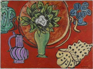 Henri Matisse,
<i>Still life with magnolia (Nature morte au magnolia)</i> (1941) was the fruit of multiple reworkings and no fewer than 68 preparatory drawings.
