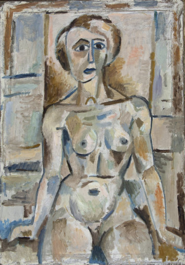 Tony Tuckson's <i>Seated Nude</I> (1952). Tuckson is an artist who embodies the uncompromising nature of the Watters Gallery. 