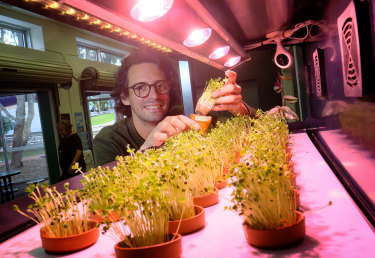 Geert Hendrix says the farm taps into aspects of science, technology, engineering and mathematics as well as how to grow nutritious food that is good to eat.