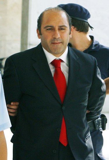 Fugitive drug smuggler Tony Mokbel, a client of Stary, at the Supreme Court in Athens, Greece, October, 2007.