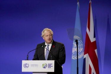 Britain’s Prime Minister Boris Johnson urges world leaders to act as he opens the UN climate summit.