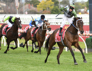 Incentivise romps home to win the Caulfield Cup