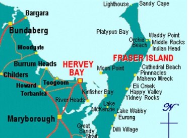 Moon Point Fraser Island Map Campers Told To Flee Fraser Island Camp Grounds As Bushfire Approaches