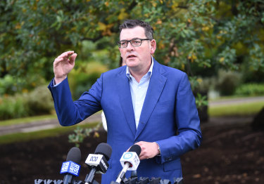 Daniel Andrews had a clear message for Victorians: stay home.