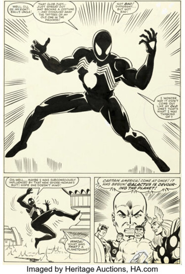 Secret Wars No. 8 tells the origin story of Spider-Man’s alternative black costume.