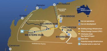 Fortescue flagged in December the potential for building a wind or solar farm west of Eliwana.