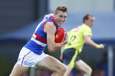 Carry on: Western Bulldog Bailey Dale has snubbed free agency and re-signed with the club.