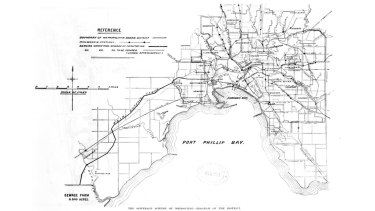 A 1892 map of Melbourne's sewers. Most of the infrastructure remains in place.