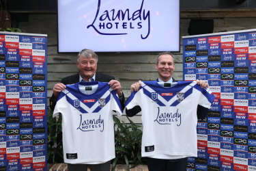 Arthur Laundyâ€™s Laundy Hotels became the Bulldogsâ€™ jersey sponsor last year.