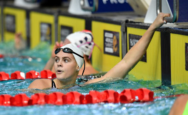 Shayna Jack competing at last month's trials in Brisbane.