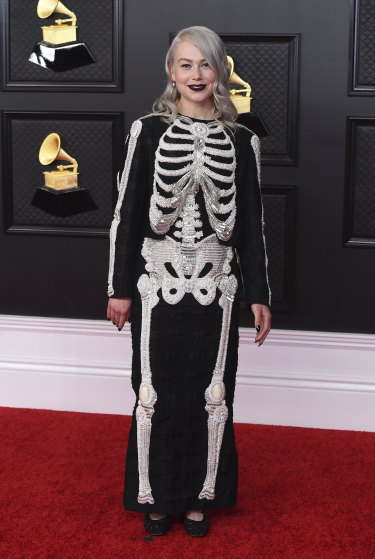 Phoebe Bridgers taking the fun factor up a few notches in Thom Browne.  