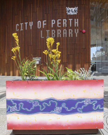 The project initially provided some colour in the heart of Perth. 