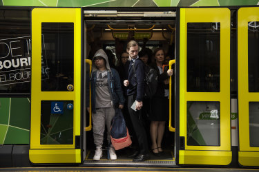 The level of train and tram overcrowding increased this year. 