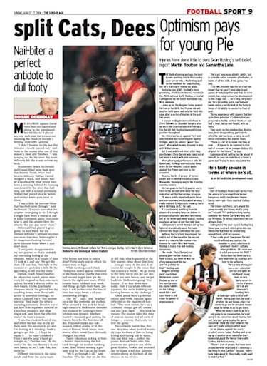 A look back at Dees and Cats draw, August 27 2006.