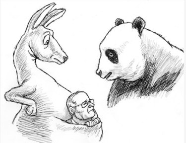 How China's Global Times depicted the rise of Scott Morrison.