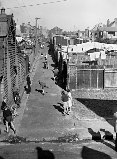 Slums of Redfern on July 5, 1948