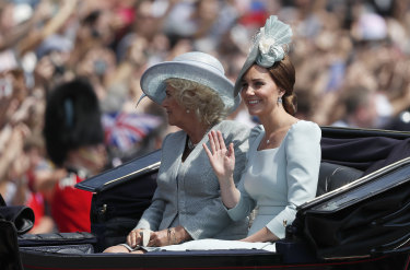 Princess Kate arrived at the ceremony with Camilla. 