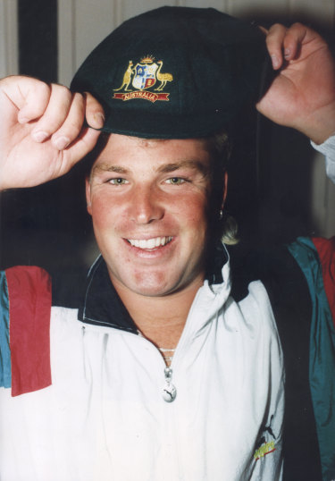 Victorian leg-spinner Shane Warne ahead of his Test debut in 1992.