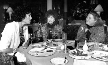 Geraldine Doogue, Clover Moore, and Colleen McCulloch at the Inter Continental Hotel.