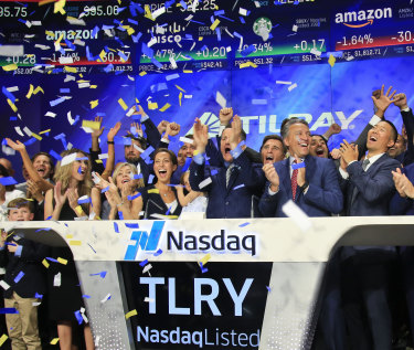 Tilray shares are up more than 24 per cent after the deal.