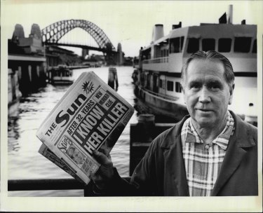 Newspaper seller Roy Sheppard sold The Sun at Circular Quay for 55 years.