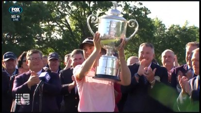 Thomas celebrates PGA Championship victory