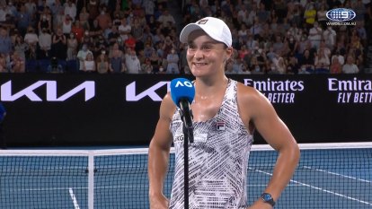 Ash Barty says it's "unreal" to have broken a 42-year hoodoo by making the Australian Open final.