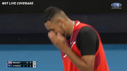 Nick Kyrgios responded to the crowd's 'siuuus', questioning the use of the iconic Cristiano Ronaldo celebration.