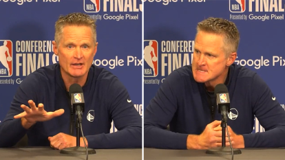 Golden State Warriors coach Steve Kerr has launched an angry and emotional attack on pro-gun US Senators after the mass school shooting in Texas.