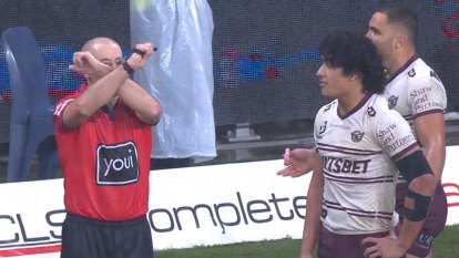Manly forward Josh Aloiai vented his frustration at the NRL referees following a round 11 loss.