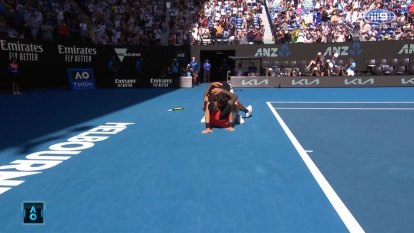 Nick Kyrgios and Thanasi Kokkinakis didn't quite nail their celebration after winning their doubles semi final.