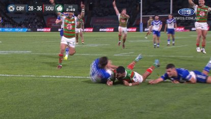 The Canterbury-Bankstown Bulldogs take on the South Sydney Rabbitohs in round 18 of the 2022 NRL Premiership.