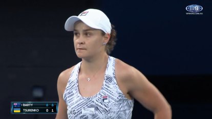 Ash Barty got her Australian Open campaign off to a rocketing start in a defeat of Lesia Turenko.
