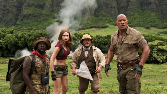 Taking the pith: Jack Black channels the popular girl in Jumanji