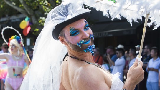 Hot to trot: Participants soak in the sun at Midsumma Pride March