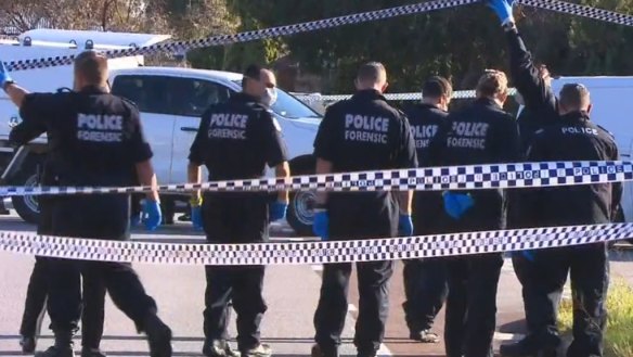 A 37-year-old is in police custody over an alleged shooting at a home in Perth’s southern suburbs on Monday morning.