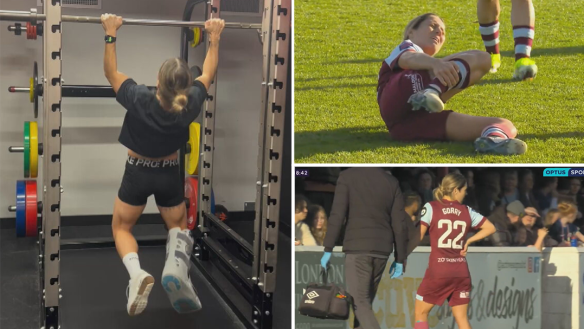 Matildas player Katrina Gorry is in some doubt for the Olympics after suffering an ankle injury at club level.
