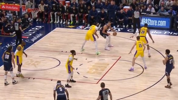 Jamal Murray dunked on LeBron James as the Nuggets advanced in the NBA playoffs.