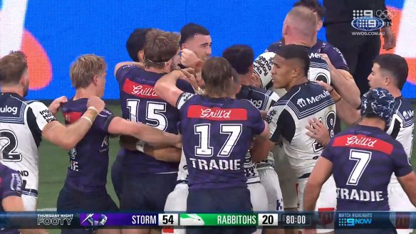 Taane Milne was sent to the sinbin on full time for what Andrew Johns believed was intended only to hurt Cameron Munster