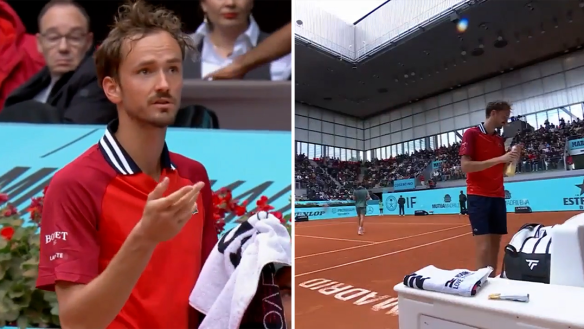 Daniil Medvedev went on a tangent after asking for the roof to be closed at the Madrid Open.