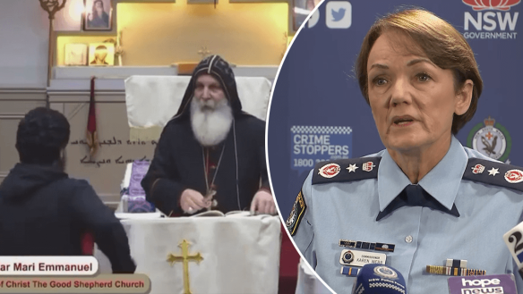 A 16-year-old boy accused of stabbing a bishop up to six times at a Western Sydney church will face a bedside hearing today.