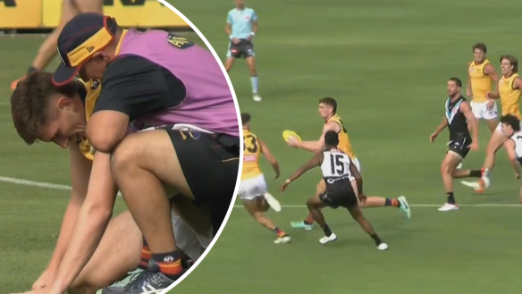 Port Adelaide forward Sam Powell-Pepper is facing suspension over an ugly hit on Adelaide’s Mark Keane that left him concussed.