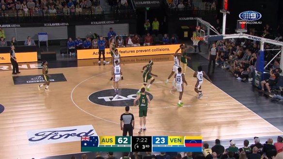 Watch the match highlights of the Australian Boomers vs the Venezuelan national basketball team.
