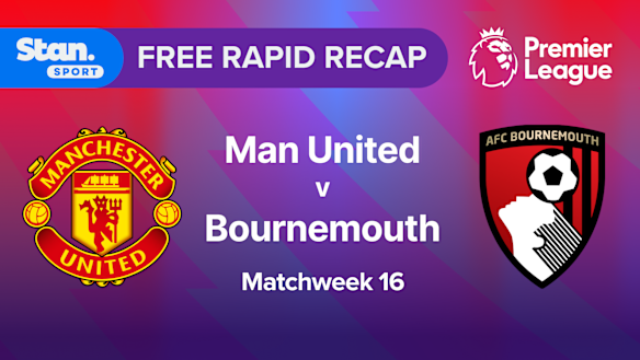 Catchup with Rapid Recap: Watch the goals and big moments from Bournemouth's visit to Old Trafford to face Manchester United in Premier League Matchweek 16 action.