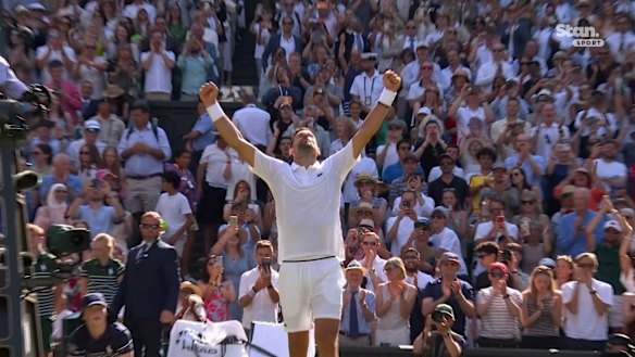 Novak Djokovic defeated Arthur Rinderknech in four sets at Wimbledon.