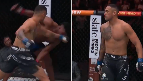 Carlos Ulberg produced an insane UFC knockout in the opening stages of his clash with Alonzo Menifield.